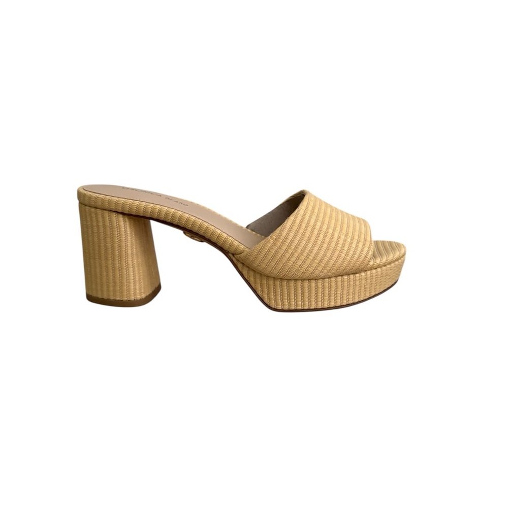 Elegant Tan Block Heel Sandals